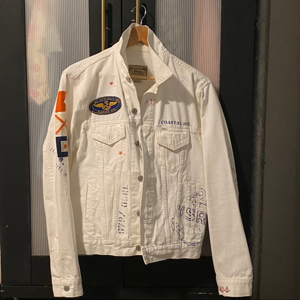 Ralph Lauren Vintage Naval Patch Graffiti Jacket